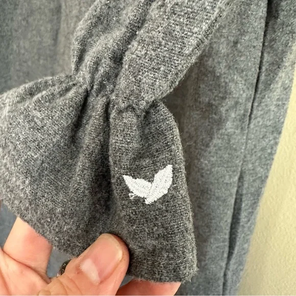 Women's Petite Plume 100% Brushed Twill Cotton Delphine Nightgown - Picture 4 of 9